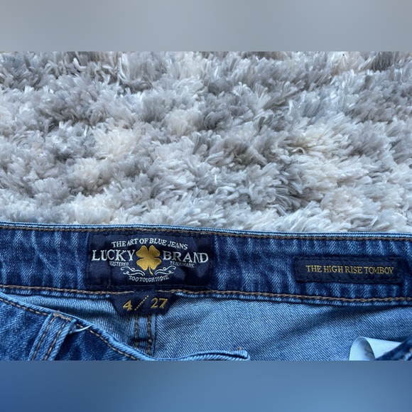 Medium Wash Lucky Brand High Rose Tomboy Jeans - Picture 5 of 9